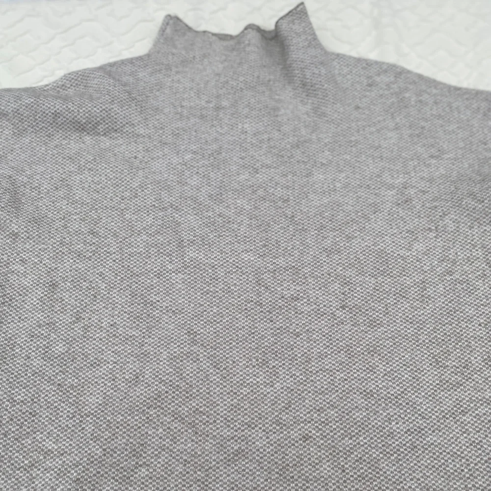 Cynthia Rowley Sweater Dove Gray Mock Turtleneck X-Small